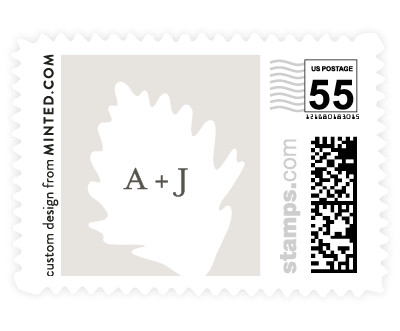 'Leaf Silhouette (F)' stamp