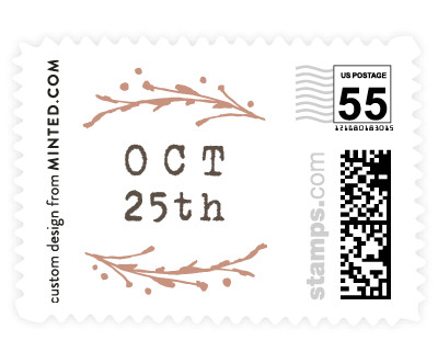 'Autumn Foliage' wedding stamp