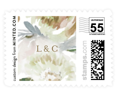 'Romantic Bouquet (B)' wedding postage