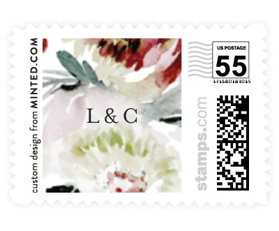 'Romantic Bouquet (C)' wedding stamp