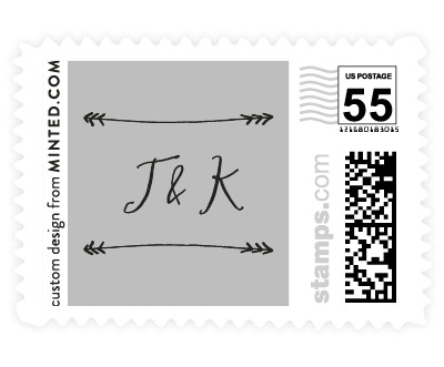 'Arrowed' postage stamp