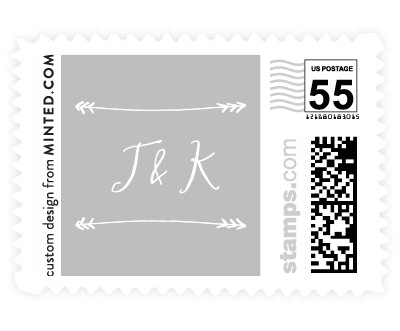 'Arrowed (B)' stamp