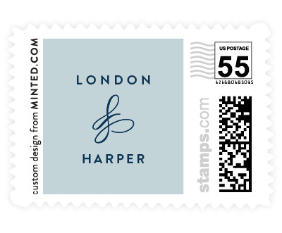 'Twirl Monogram B (E)' postage stamp