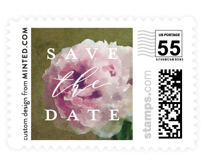 'Peony (B)' stamp design