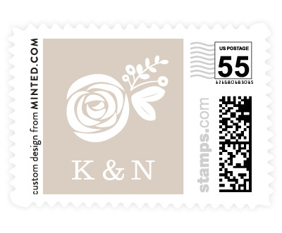 'Gilded Blooms (D)' postage
