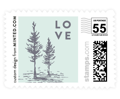 'Mountains (F)' stamp design