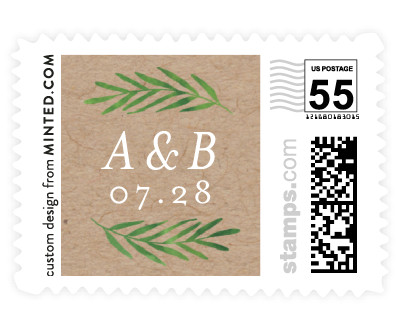 'Framed In Foliage (C)' stamp