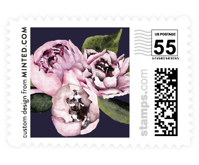 'Peony (D)' postage stamps