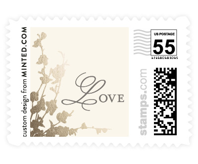 'In Bloom (B)' wedding stamp