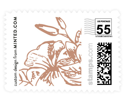 'Gilded Wildflowers (C)' stamp design