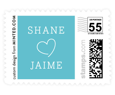 'Heart Love (C)' postage stamp