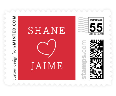 'Heart Love (D)' stamp