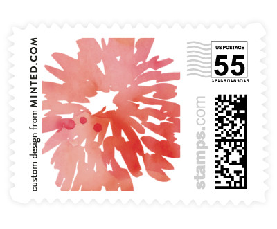 'Watercolor Delight (E)' postage stamp