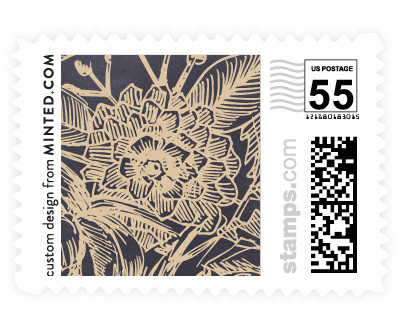 'Sketched Bouquet (B)' postage stamp