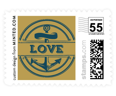 'Anchored (B)' postage stamps