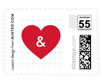 'Textbook Love Story (C)' postage stamp