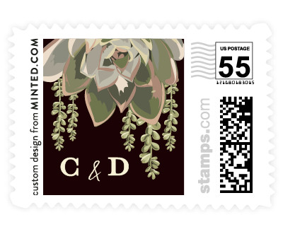 'Agave & Greens (E)' wedding stamps