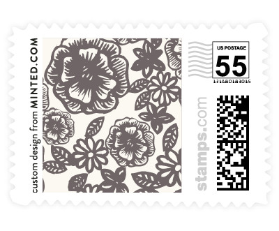 'Lace And Kraft (C)' stamp