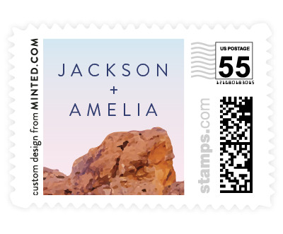 'Desert Rocks' stamp