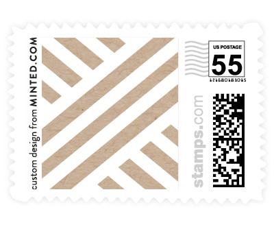 'Braided Chevron (B)' stamp