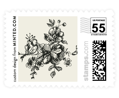 'Elegance Illustrated' stamp design