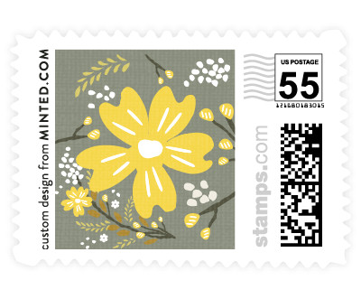 'Botanical Blooms (C)' stamp design