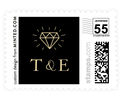 'Geometric Diamonds' postage stamp