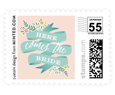 'Adorned Ribbon' wedding stamp