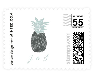 'Guilded Pineapples (E)' stamp design