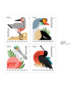 Dating postcards by stamps
