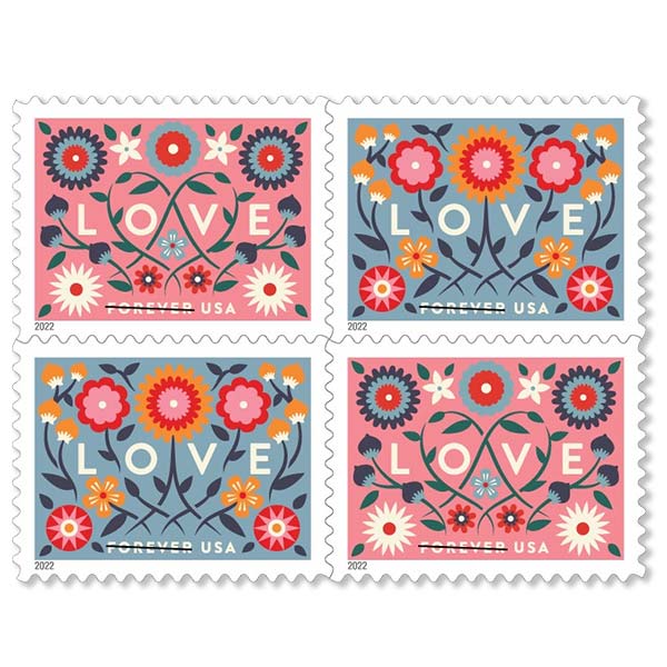 Forever Postage Stamps Love 2022