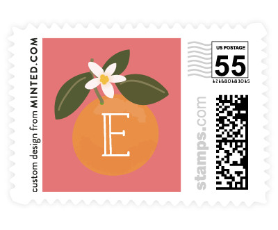 'Citrus And  Cake' postage stamp