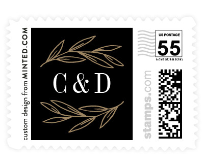 'Vintage Leaves (D)' postage