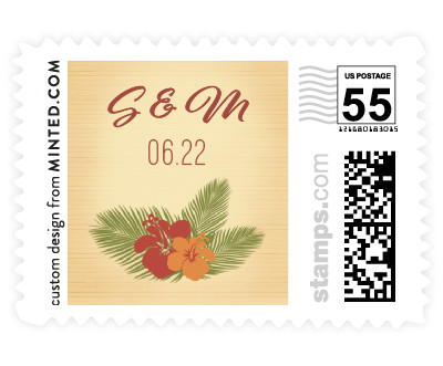 'Tiki Luau' stamp design