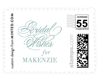 'Sweet Bridal Wishes (B)' postage stamp