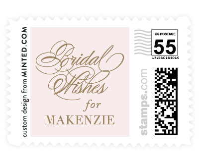 'Sweet Bridal Wishes (D)' wedding postage