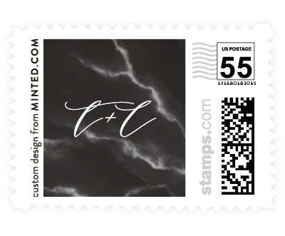 'Marbled (E)' postage stamp