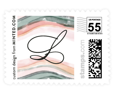 'Painted Layers Splash' wedding postage