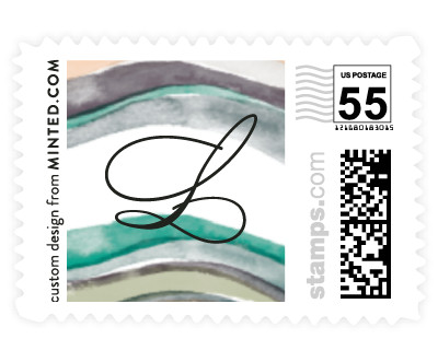 'Painted Layers Splash (D)' stamp design