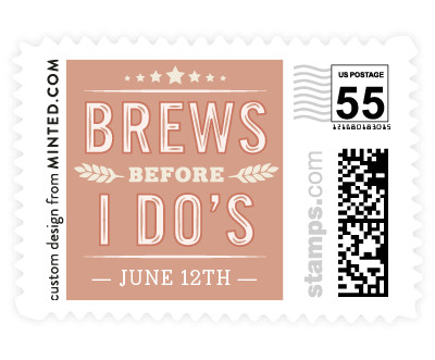 'Brewery (E)' wedding postage