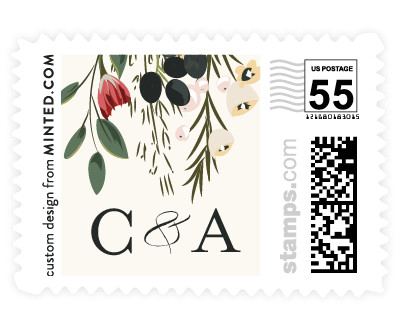 'Figs & Flowers (B)' postage stamps