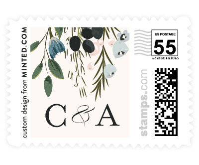 'Figs & Flowers (C)' wedding stamps