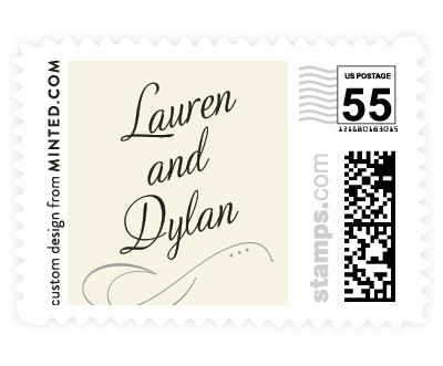 'Just My Type' wedding stamps