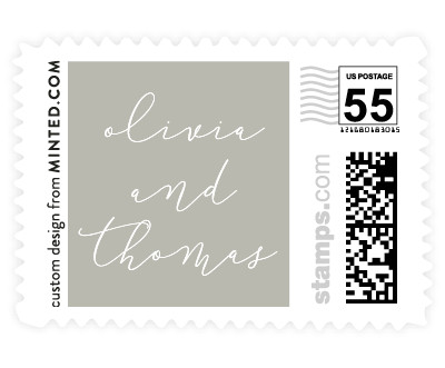 'Etched In Love' wedding postage