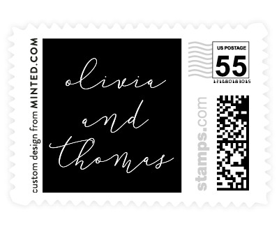 'Etched In Love (B)' wedding stamp