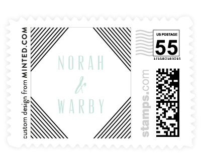 'Diamond Border (E)' wedding stamp