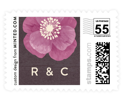 'Autumn Florals' stamp