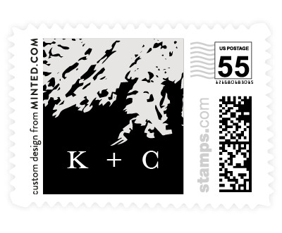 'Simple Marble (E)' wedding stamps