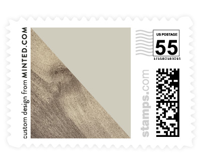 'Modern Barn Wood (B)' wedding stamps