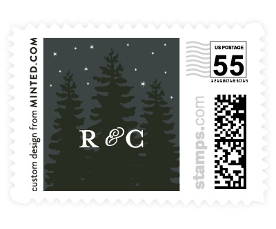 'Enchanted Forest' wedding stamp